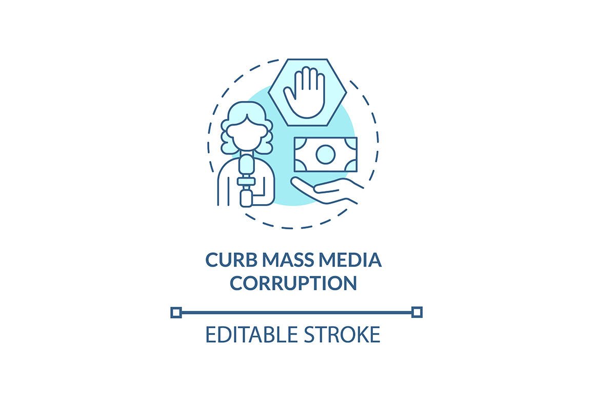 Corruption Concept Icons Bundle