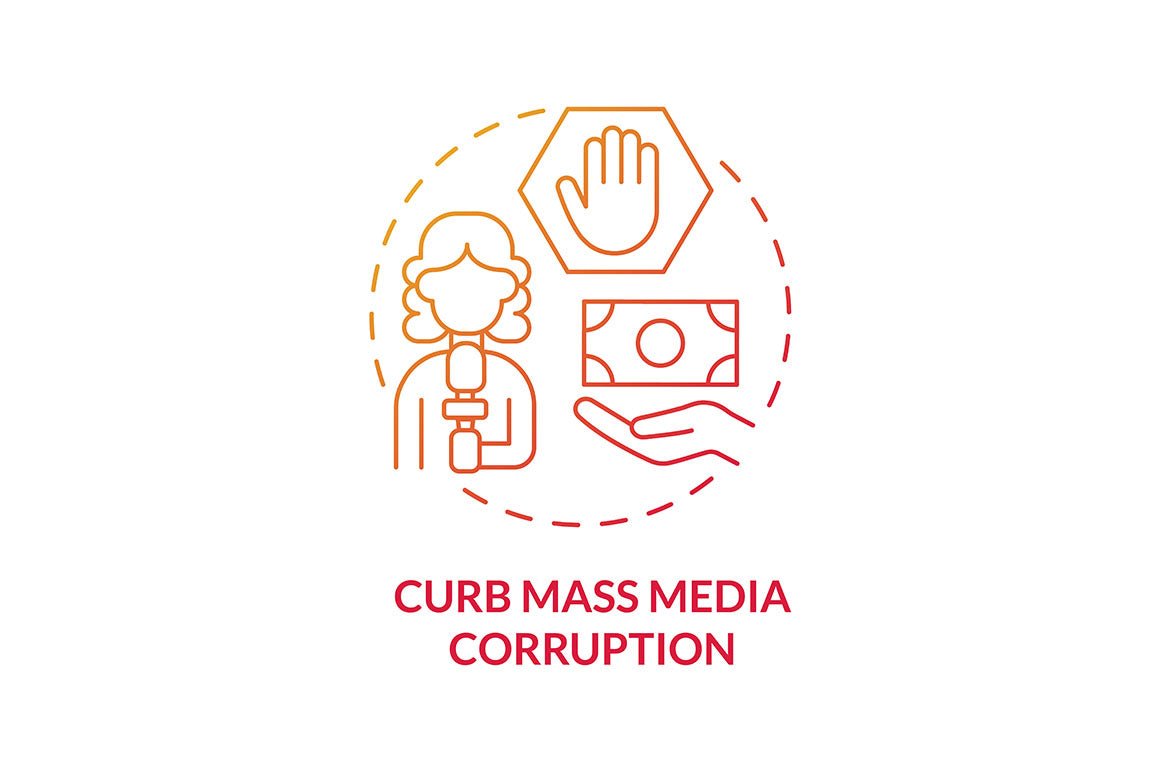 Corruption Concept Icons Bundle