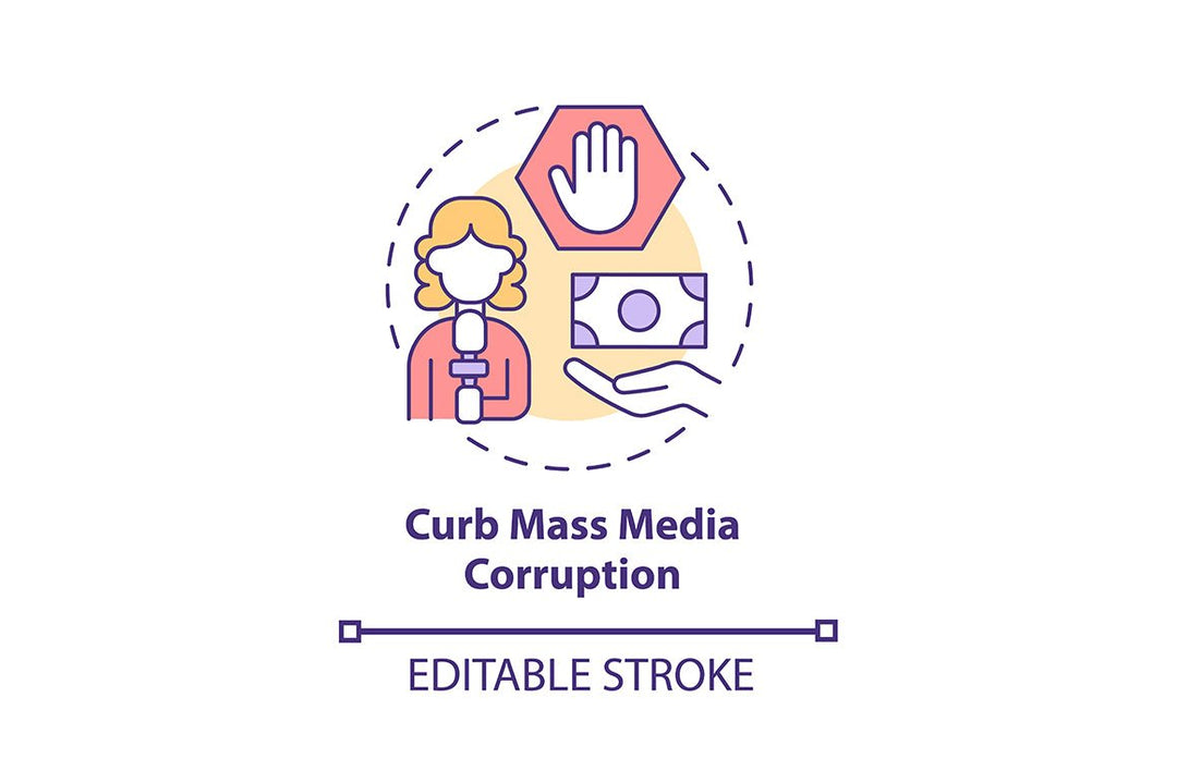 Corruption concept icons bundle