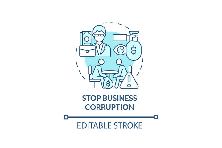 Corruption Concept Icons Bundle