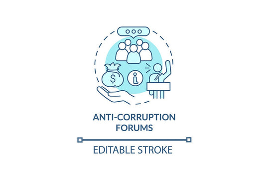 Corruption Concept Icons Bundle