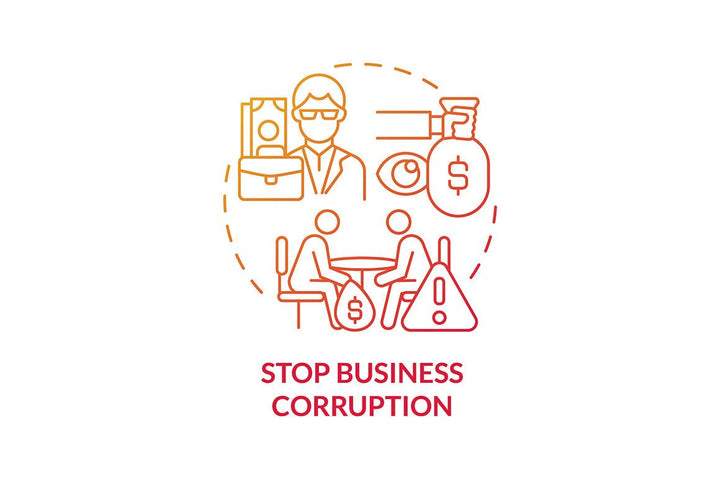 Corruption Concept Icons Bundle