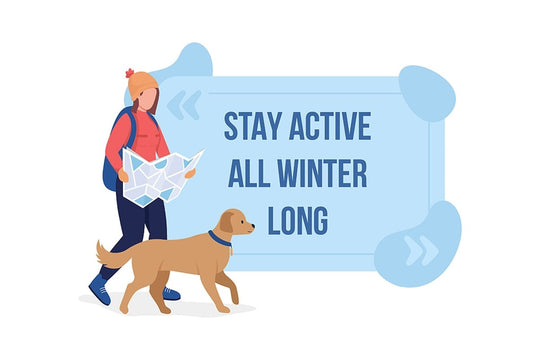Couple activity in winter mockup card set