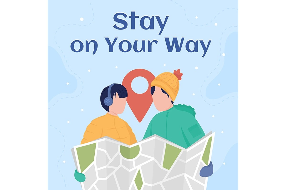 Couple activity in winter mockup card set