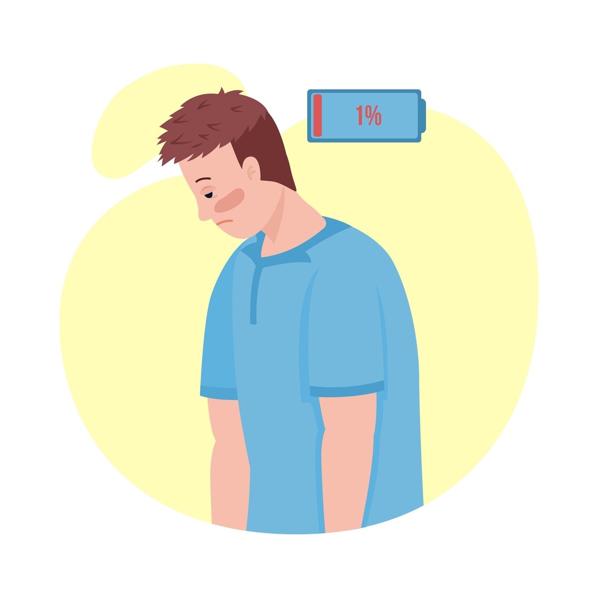 Covid syndrome color vector character set