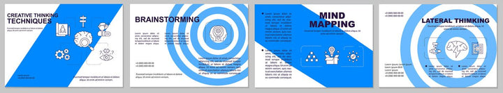 Creative thinking brochure template bundle