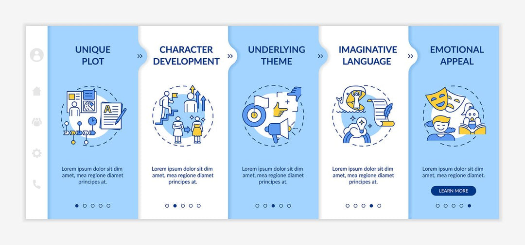 Creative thinking onboarding vector template bundle
