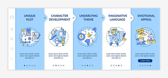 Creative thinking onboarding vector template bundle