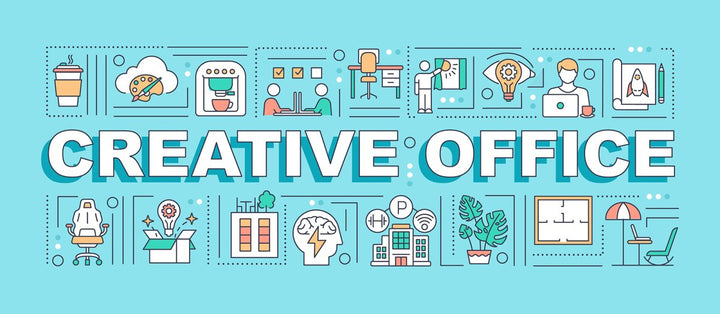 Creative thinking word concepts banner set