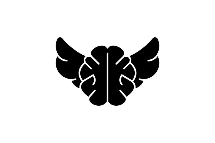 Critical thinking black glyph icons set on white space