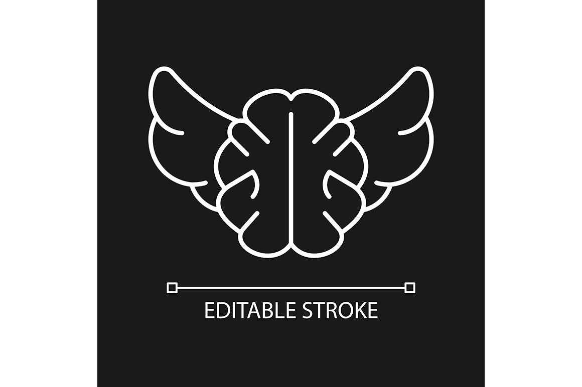 Critical thinking linear icons set for dark and light mode