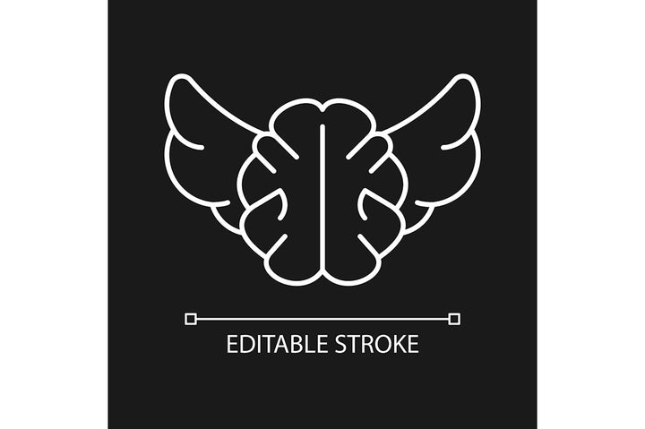 Critical thinking linear icons set for dark and light mode