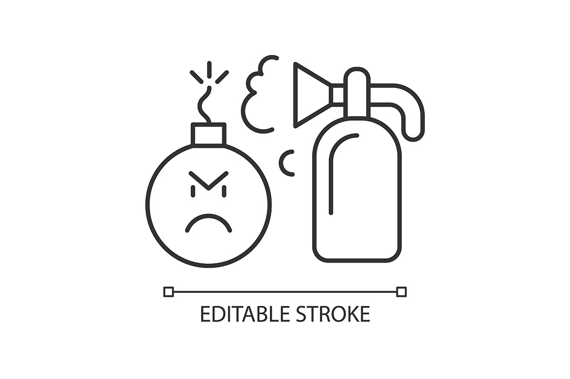 Critical thinking linear icons set for dark and light mode