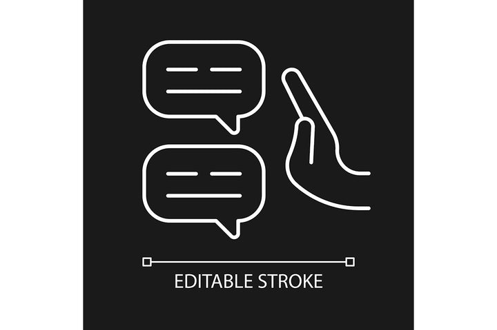Critical thinking linear icons set for dark and light mode
