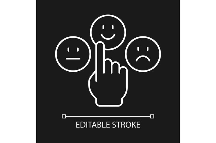 Critical thinking linear icons set for dark and light mode