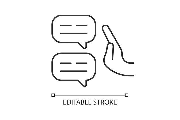 Critical thinking linear icons set for dark and light mode