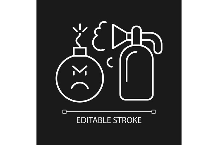 Critical thinking linear icons set for dark and light mode