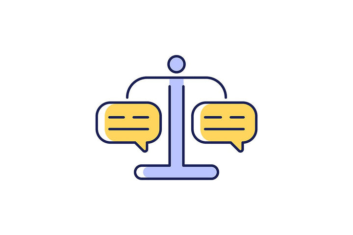 Critical thinking RGB color icons set