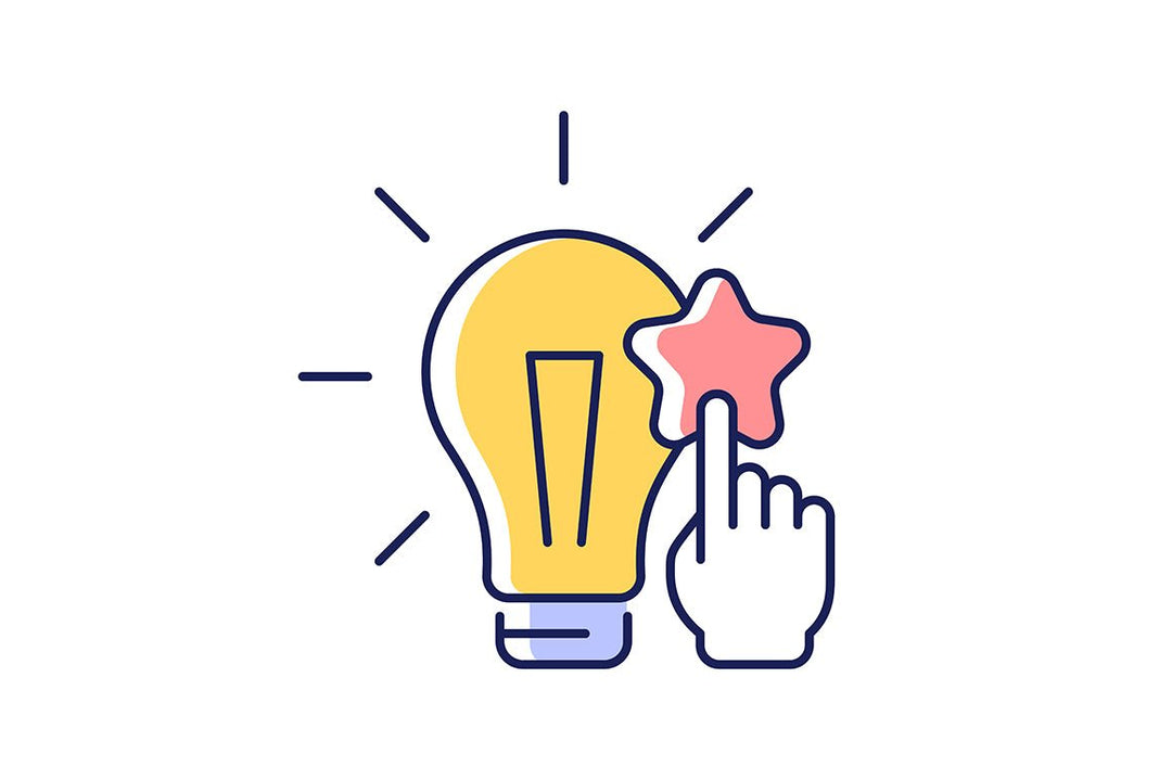 Critical thinking RGB color icons set