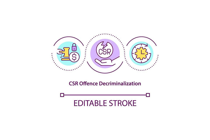 CSR Law Concept Icons Bundle