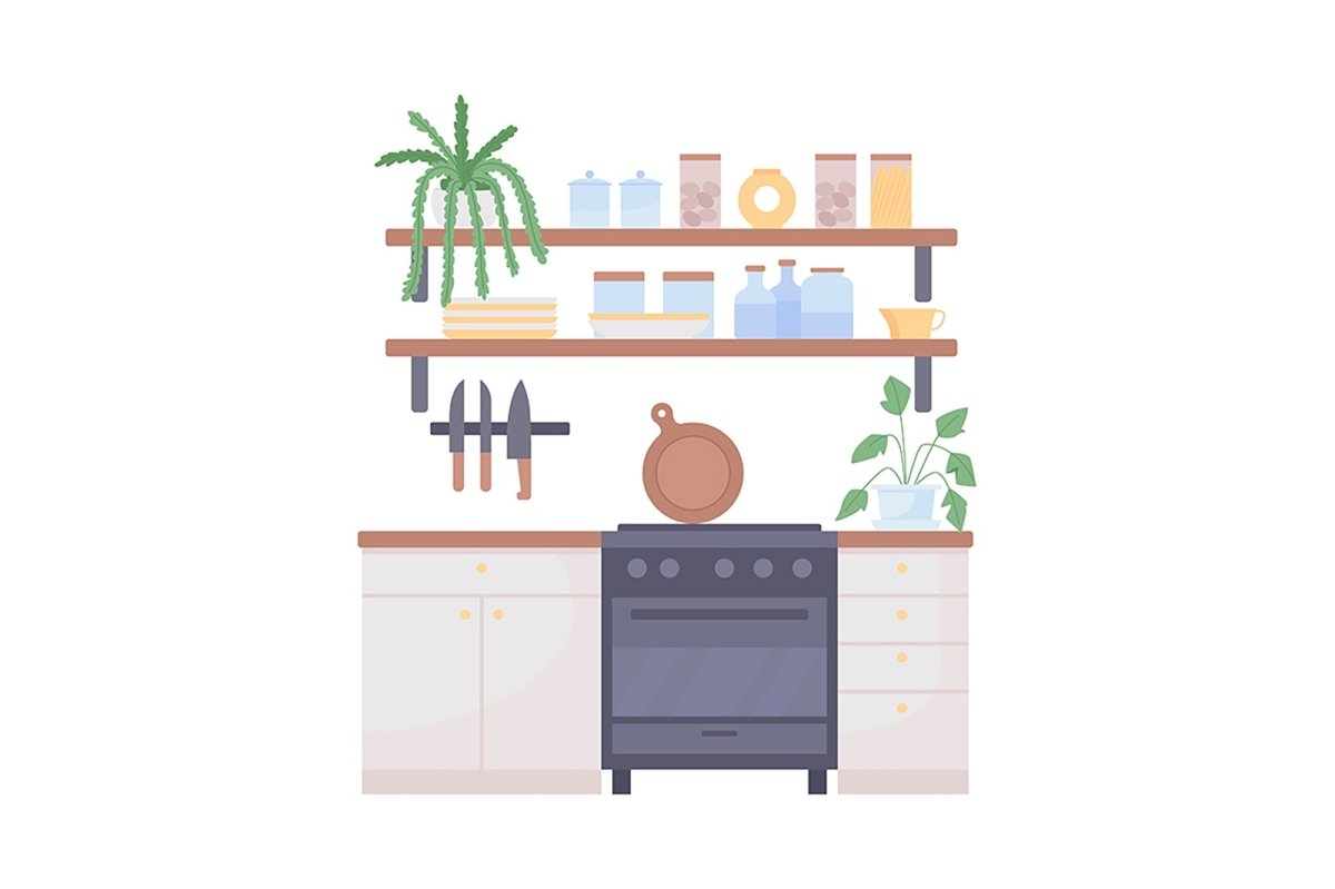 Decorative furniture vector item bundle