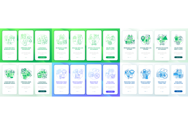 Decreasing Air Pollution App Page Bundle