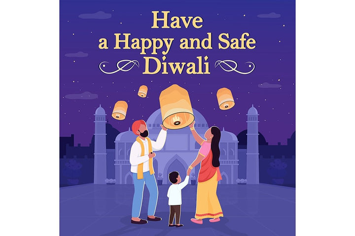 Deepavali social media post mockup set