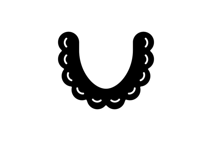 Dentistry tools and materials black glyph icons set on white space