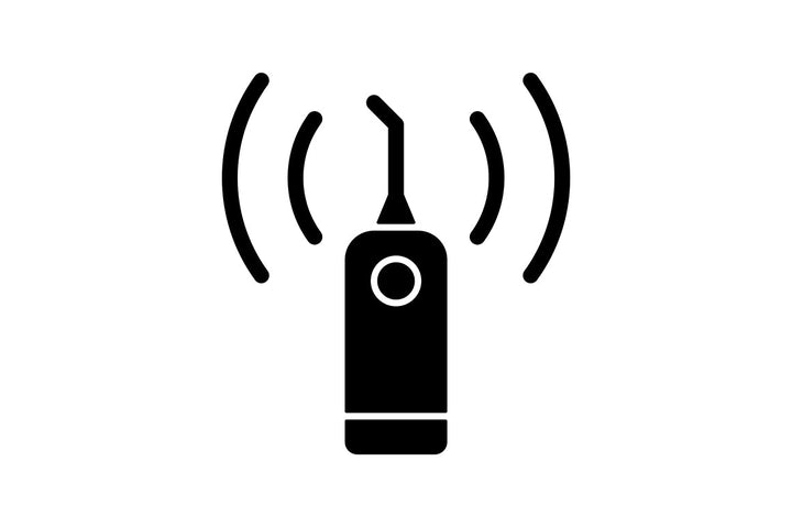 Dentistry tools and materials black glyph icons set on white space