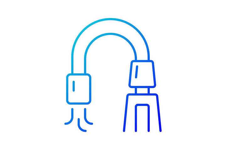 Dentistry tools and materials gradient icons set for dark and light mode