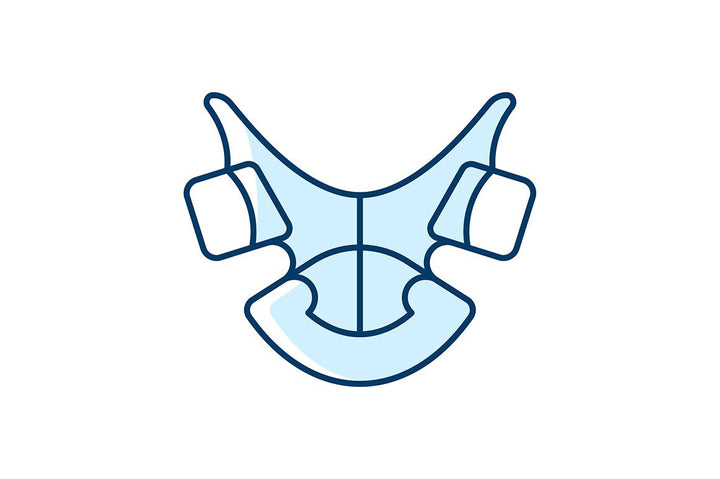 Dentistry tools and materials RGB color icons set
