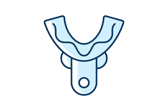 Dentistry tools and materials RGB color icons set