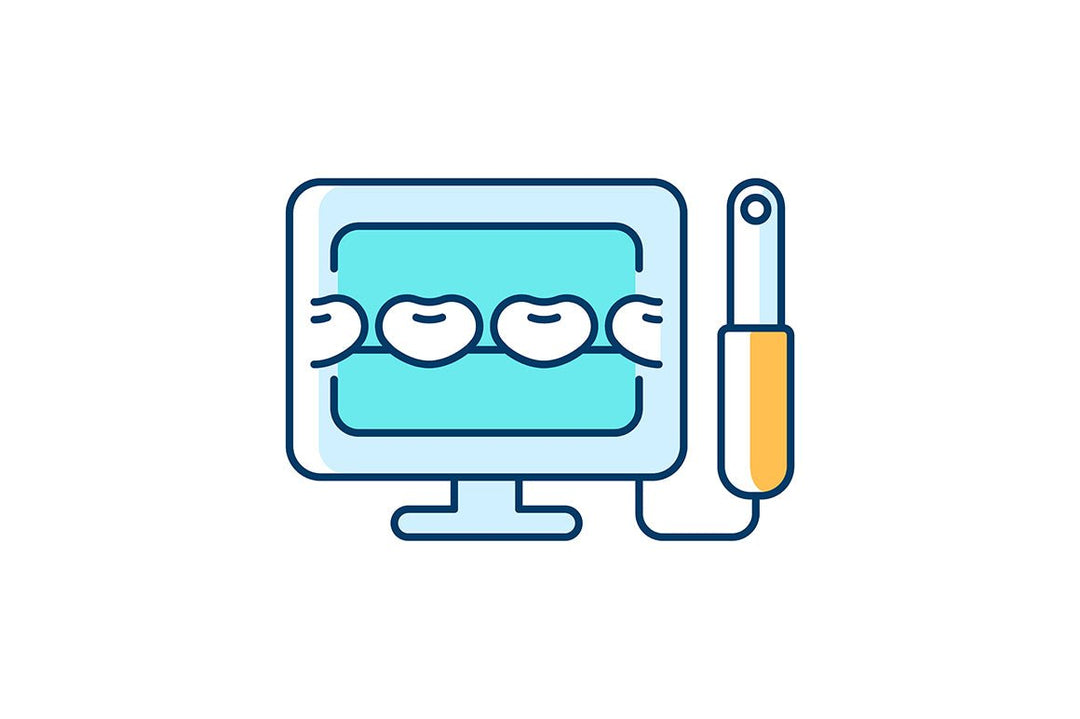 Dentistry tools and materials RGB color icons set