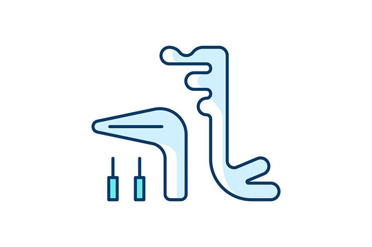 Dentistry tools and materials RGB color icons set