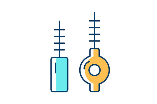 Dentistry tools and materials RGB color icons set