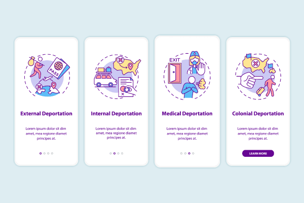 Deportation App Page Screens Bundle