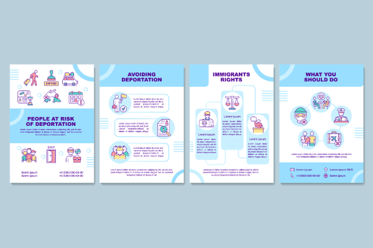 Deportation Brochure Templates Bundle