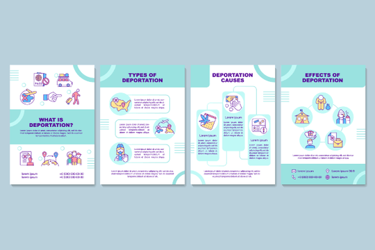 Deportation Brochure Templates Bundle