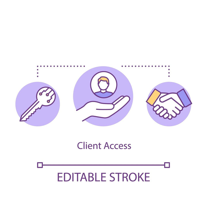 Design agency, workshop concept icons bundle