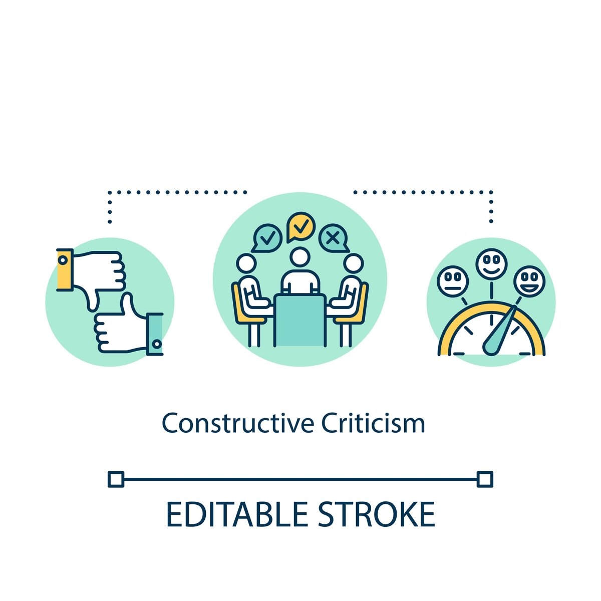 Design agency, workshop concept icons bundle