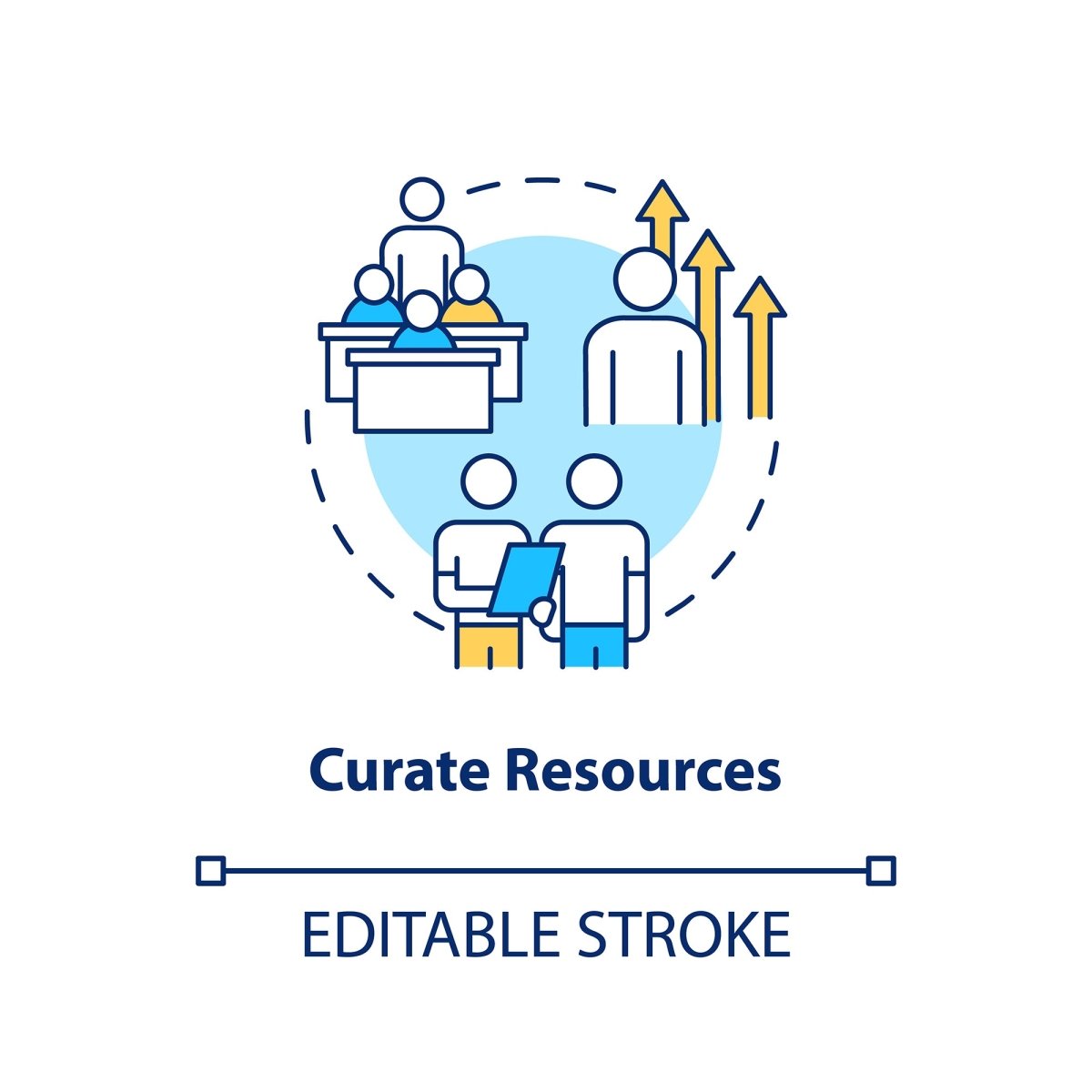 Design studio concept icons bundle