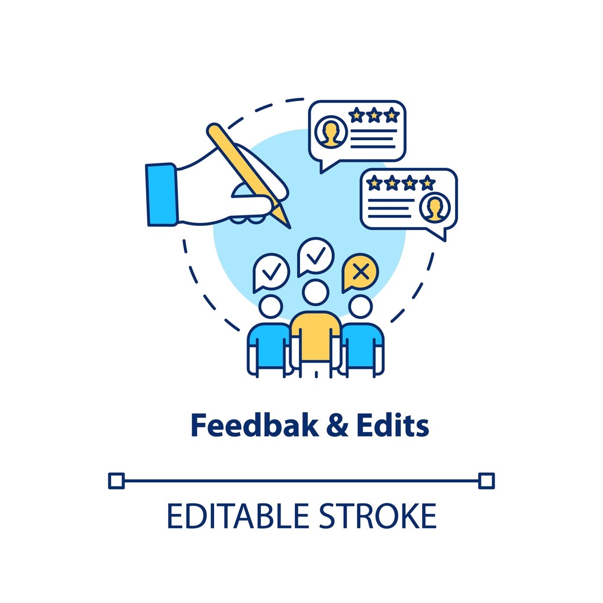 Design studio concept icons bundle