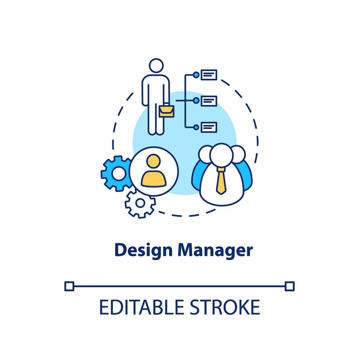 Design studio concept icons bundle