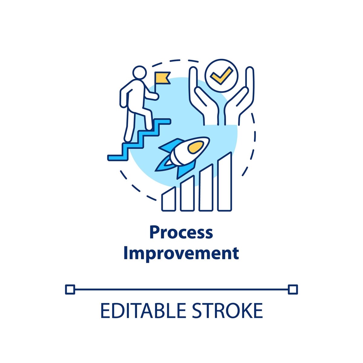 Design studio concept icons bundle