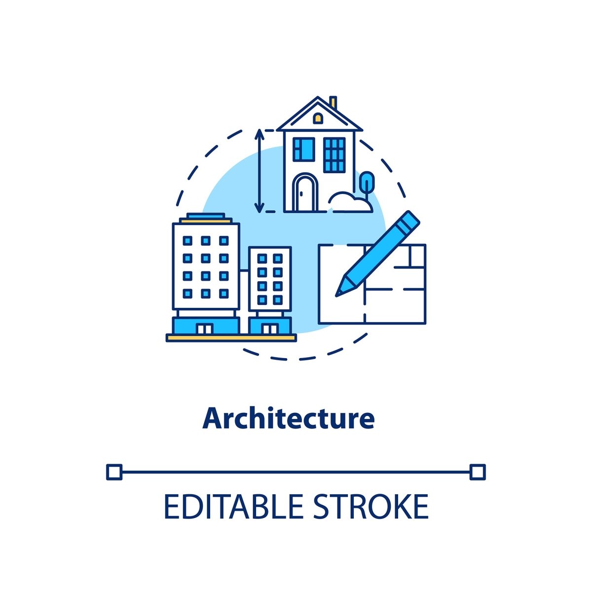 Design studio concept icons bundle