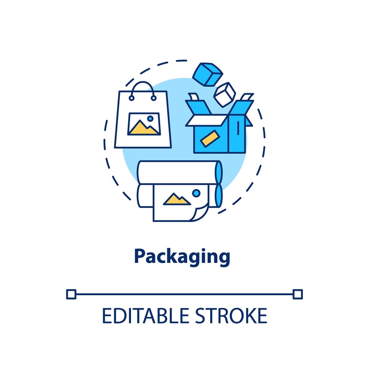 Design studio concept icons bundle