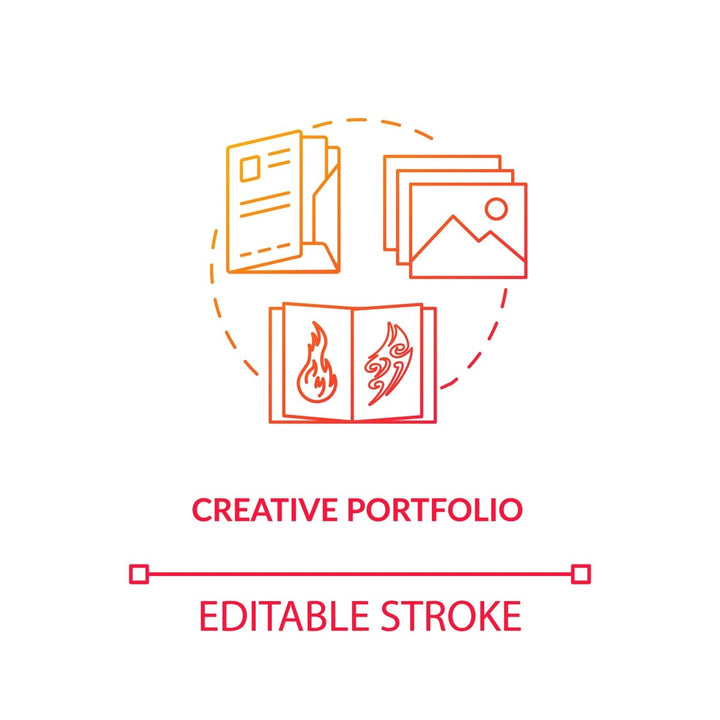 Design studio, workshop concept icons bundle