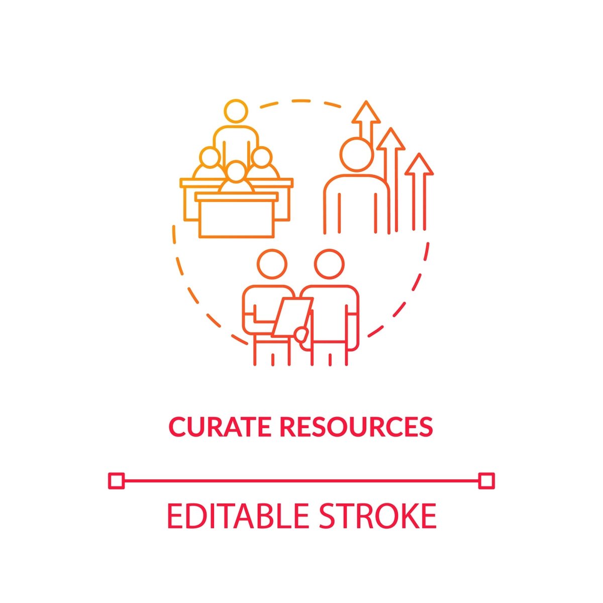 Design studio, workshop concept icons bundle