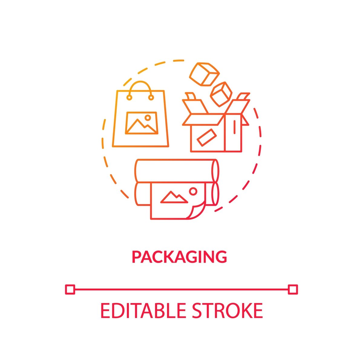 Design studio, workshop concept icons bundle