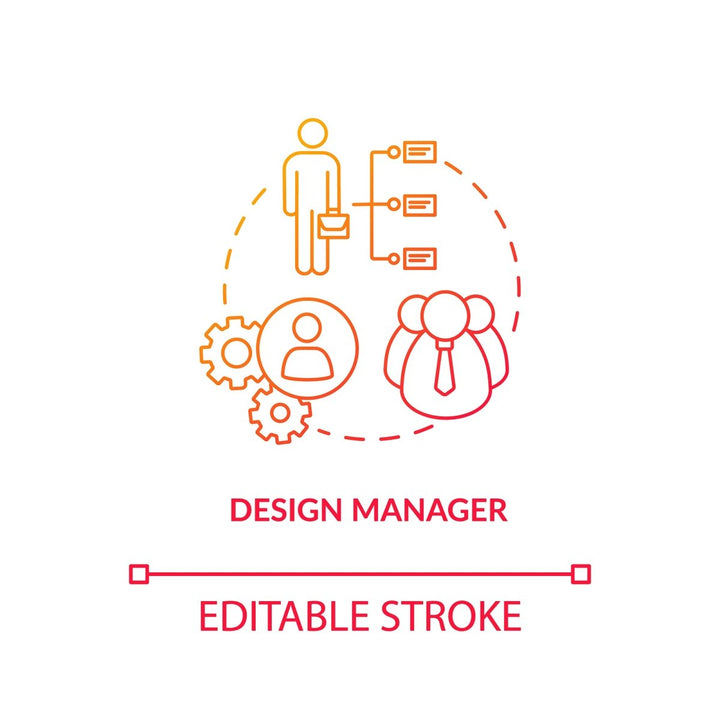 Design studio, workshop concept icons bundle